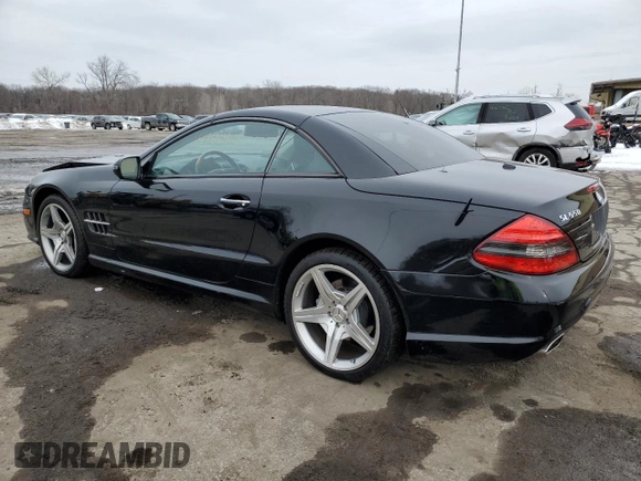2009 Mercedes-Benz SL 550 with VIN WDBSK71F29F152210, listed as a Copart auction lot 44854165 with 69,777 mi miles and Salvage title. Bid and sale history available at DreamBid. Image 2.