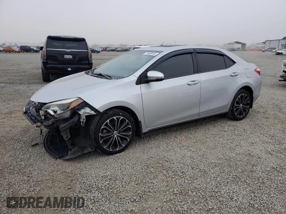 2014 Toyota Corolla L with VIN 5YFBURHE8EP072076, listed as a Copart auction lot 75488504 with 92,596 mi miles and Salvage title. Bid and sale history available at DreamBid. Image 1.