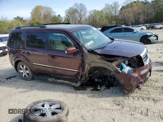 2015 Honda Pilot Touring with VIN 5FNYF4H96FB052674, listed as a Copart auction lot 52222535 with 112,975 mi miles and Salvage Title. Bid and sale history available at carsss.com. Image 4.