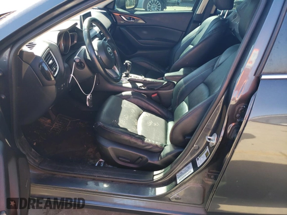2014 Mazda 3 i Grand Touring with VIN JM1BM1M72E1212149, listed as a Copart auction lot 75026484 with 144,027 mi miles and Salvage Title. Bid and sale history available at DreamBid. Image 7.
