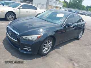 2017 Infiniti Q50 Premium with VIN JN1EV7AP3HM742556, listed as a IAAI auction lot 42416794 with 114,631 mi miles and . Bid and sale history available at DreamBid. Image 2.