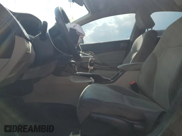 2013 Honda Civic LX with VIN 19XFB2F56DE054256, listed as a Copart auction lot 54928335 with 138,425 mi miles and Salvage title. Bid and sale history available at DreamBid. Image 7.