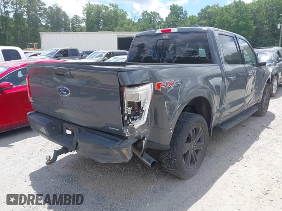 2021 Ford F-150 XL with VIN 1FTFW1E8XMFC04210, listed as a IAAI auction lot 42493373 with 99,181 mi miles and . Bid and sale history available at DreamBid. Image 4.