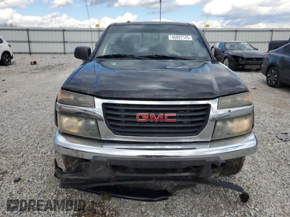 2007 GMC Canyon SLE2 with VIN 1GTDT13E178144996, listed as a Copart auction lot 46897145 with 212,329 mi miles and Salvage Title. Bid and sale history available at carsss.com. Image 5.