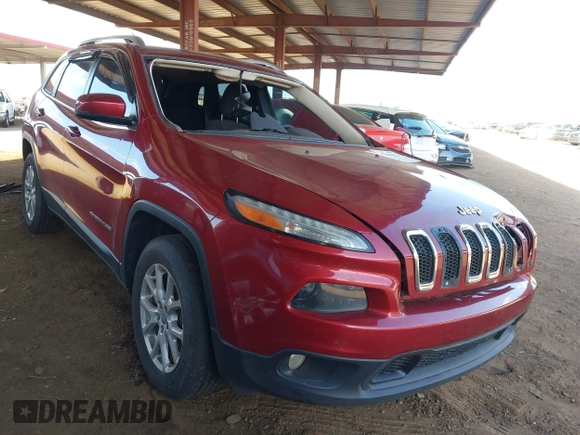 2017 Jeep Cherokee Latitude with VIN 1C4PJMCB4HW570754, listed as a IAAI auction lot 42159375 with 154,887 mi miles. Bid and sale history available at carsss.com. Image 1.
