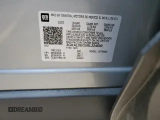 2024 GMC Terrain SLT z VIN 3GKALVEG5RL224500, wystawiony jako Copart lot #57138525 z przebiegiem 6 152 mil mil oraz Czysty tytuł • Clean title. Historia ofert i sprzedaży dostępna na DreamBid. Obrazek 13.