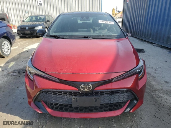 2022 Toyota Corolla Hatchback SE with VIN JTND4MBE4N3169672, listed as a Copart auction lot 51455225 with 39,545 mi miles and Salvage Title. Bid and sale history available at carsss.com. Image 5.