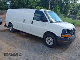 2014 Chevrolet Express Cargo with VIN 1GCZGUCG6E1130398, listed as a IAAI auction lot 42673151 with 265,340 mi miles and . Bid and sale history available at DreamBid. Image 1.