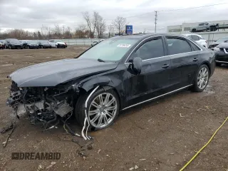 2014 Audi A8 4.0T с VIN WAUR2AFD5EN004618, выставлен на аукционе Copart как лот 50796255 с пробегом Не указан миль и Списание • Salvage title. История ставок и продаж доступна на DreamBid. Изображение 1.