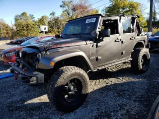 2018 Jeep Wrangler JK Unlimited Rubicon Recon with VIN 1C4HJWFG5JL803636, listed as a Copart auction lot 76370924 with 77,943 mi miles and Salvage Title. Bid and sale history available at carsss.com. Image 1.