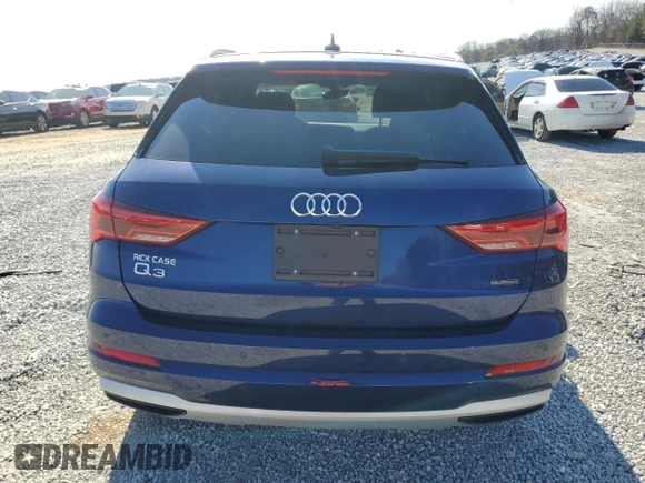 2022 Audi Q3 Premium Plus with VIN WA1BUCF36N1127685, listed as a Copart auction lot 42190355 with 45,862 mi miles and Salvage title. Bid and sale history available at DreamBid. Image 6.