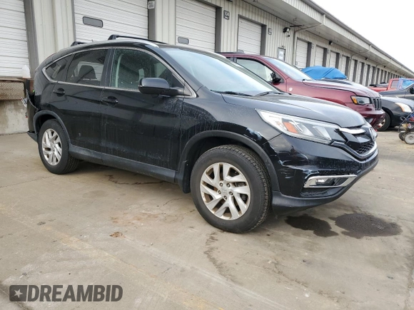2015 Honda CR-V EX-L with VIN 2HKRM4H73FH604142, listed as a Copart auction lot 46516165 with 124,719 mi miles and Salvage Title. Bid and sale history available at carsss.com. Image 4.