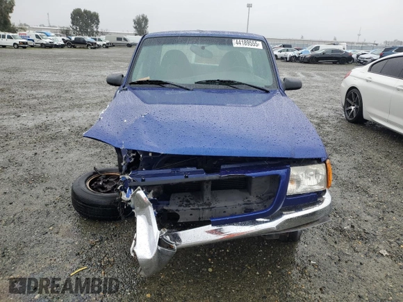 2003 Ford Ranger XL with VIN 1FTYR10U33TA19758, listed as a Copart auction lot 44189555 with 76,858 mi miles and Salvage Title. Bid and sale history available at carsss.com. Image 5.