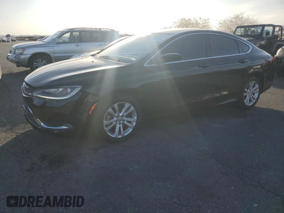 2015 Chrysler 200 Limited with VIN 1C3CCCAB8FN650488, listed as a Copart auction lot 51297925 with 121,223 mi miles and Salvage Title. Bid and sale history available at carsss.com. Image 1.