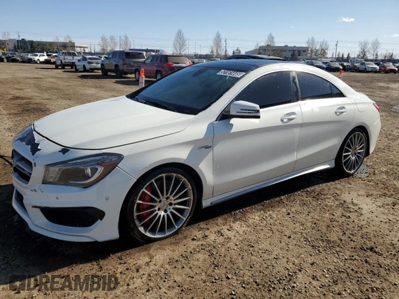 2015 Mercedes-Benz CLA 45 AMG with VIN WDDSJ5CB7FN195208, listed as a Copart auction lot 53161445 with 160,576 mi miles and Clean Title. Bid and sale history available at DreamBid. Image 1.