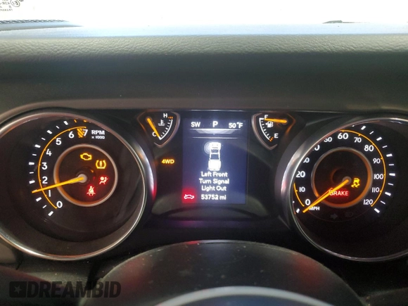 2022 Jeep Gladiator Sport S with VIN 1C6JJTAG9NL176055, listed as a Copart auction lot 83069084 with 53,752 mi miles and Salvage title. Bid and sale history available at DreamBid. Image 9.