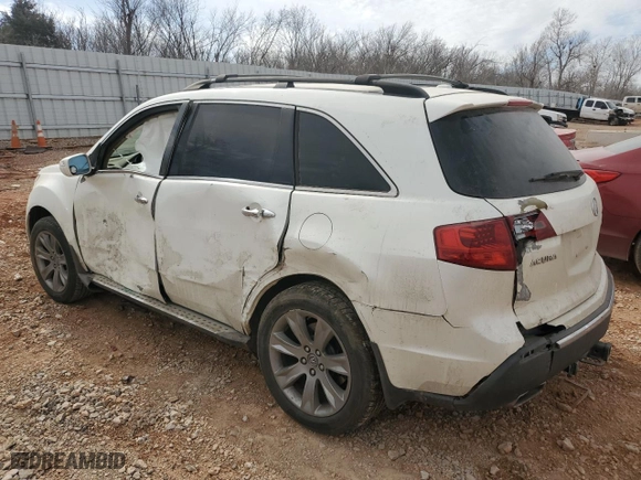2012 Acura MDX Tech/Entertainment Pkg with VIN 2HNYD2H46CH522622, listed as a Copart auction lot 47046935 with 0 mi miles and Salvage Title. Bid and sale history available at carsss.com. Image 2.