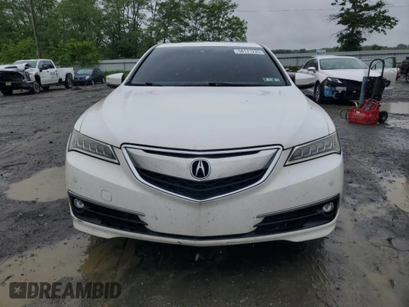 2015 Acura TLX Advance with VIN 19UUB2F79FA017945, listed as a Copart auction lot 58171225 with 210,318 mi miles and Salvage title. Bid and sale history available at DreamBid. Image 5.