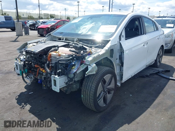 2020 Hyundai Ioniq Limited with VIN KMHC05LC3LU233962, listed as a IAAI auction lot 41864980 with 111,258 mi miles and . Bid and sale history available at DreamBid. Image 2.