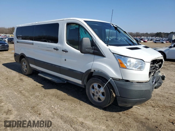 2018 Ford Transit Passenger XL with VIN 1FBZX2YG4JKA75505, listed as a Copart auction lot 45177795 with 183,203 mi miles and Salvage title. Bid and sale history available at DreamBid. Image 4.