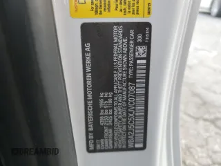 2018 BMW 2 Series M240i with VIN WBA2J5C5XJVC07087, listed as a Copart auction lot 83638694 with 90,539 mi miles and Salvage Title. Bid and sale history available at carsss.com. Image 12.