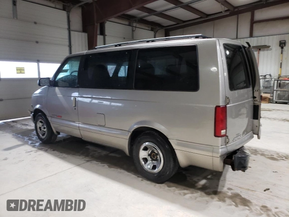 2001 Chevrolet Astro z VIN 1GNEL19W01B143781, wystawiony jako Copart lot #58476275 z przebiegiem 157 888 mil mil oraz Szkoda całkowita • Salvage title. Historia ofert i sprzedaży dostępna na DreamBid. Obrazek 2.