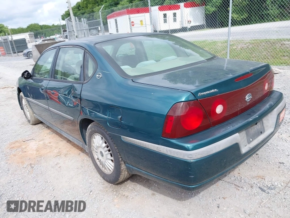 2001 Chevrolet Impala с VIN 2G1WF55E119161662, выставлен на аукционе IAAI как лот 42519838 с пробегом 197 896 миль миль и . История ставок и продаж доступна на DreamBid. Изображение 3.