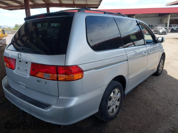 2002 Honda Odyssey EX with VIN 5FNRL18662B034817, listed as a IAAI auction lot 42359186 with 209,348 mi miles and . Bid and sale history available at DreamBid. Image 4.
