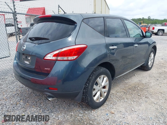 2012 Nissan Murano SV with VIN JN8AZ1MW4CW200917, listed as a IAAI auction lot 42106455 with 115,455 mi miles and . Bid and sale history available at carsss.com. Image 4.