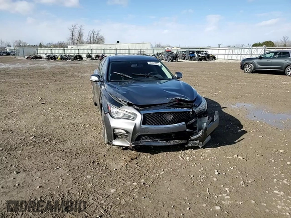 2016 Infiniti Q50 Red Sport 400 with VIN JN1FV7AR8GM451720, listed as a Copart auction lot 50495645 with 122,158 mi miles and Clean Title. Bid and sale history available at DreamBid. Image 10.