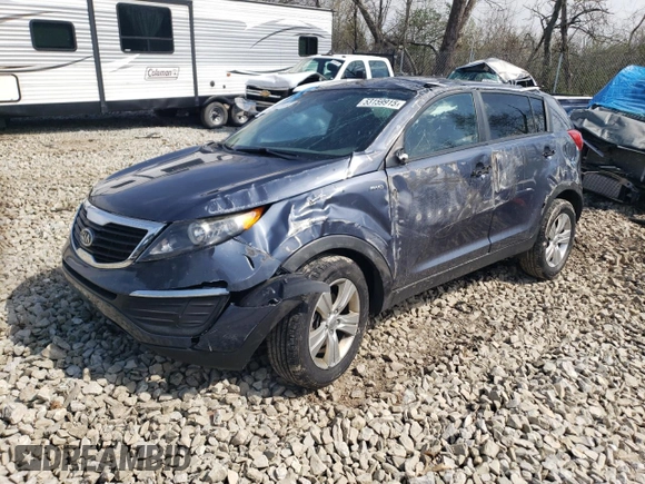 2012 Kia Sportage LX with VIN KNDPBCA26C7227327, listed as a Copart auction lot 53159915 with Not provided miles and Salvage title. Bid and sale history available at DreamBid. Image 1.