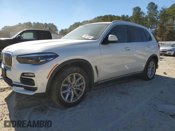 2019 BMW X5 xDrive40i with VIN 5UXCR6C55KLL37907, listed as a Copart auction lot 76977334 with 115,355 mi miles and Salvage Title. Bid and sale history available at carsss.com. Image 1.