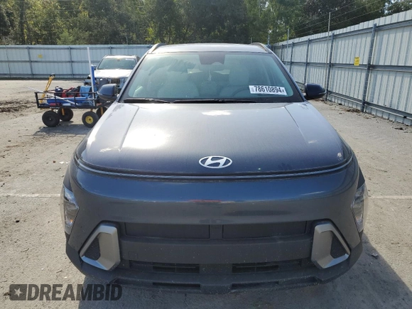 2024 Hyundai Kona SEL with VIN KM8HB3AB8RU104915, listed as a Copart auction lot 78610894 with 469 mi miles and Salvage Title. Bid and sale history available at carsss.com. Image 5.