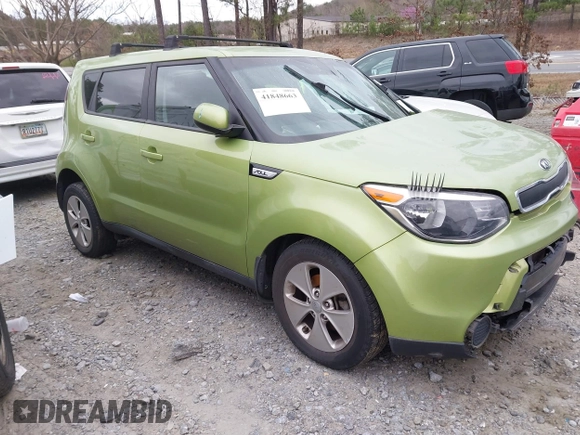 2016 Kia Soul with VIN KNDJN2A29G7871031, listed as a IAAI auction lot 41848663 with 96,498 mi miles. Bid and sale history available at carsss.com. Image 1.