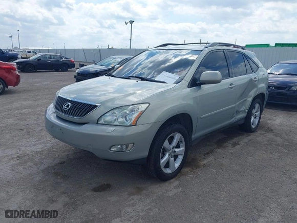 2007 Lexus RX 350 with VIN JTJHK31U472027603, listed as a IAAI auction lot 41776969 with 104,584 mi miles. Bid and sale history available at carsss.com. Image 2.