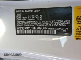 2017 BMW M4 with VIN WBS3R9C51HK709866, listed as a Copart auction lot 40858583 with 50,177 mi miles. Bid and sale history available at carsss.com. Image 13.