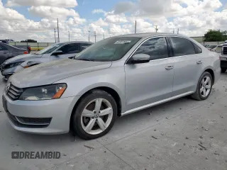 2013 Volkswagen Passat SE with VIN 1VWBH7A30DC028921, listed as a Copart auction lot 62387585 with 91,505 mi miles and Clean title. Bid and sale history available at DreamBid. Image 1.