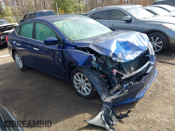 2019 Nissan Sentra SV with VIN 3N1AB7AP9KY290995, listed as a IAAI auction lot 41732723 with 80,305 mi miles and . Bid and sale history available at DreamBid. Image 1.