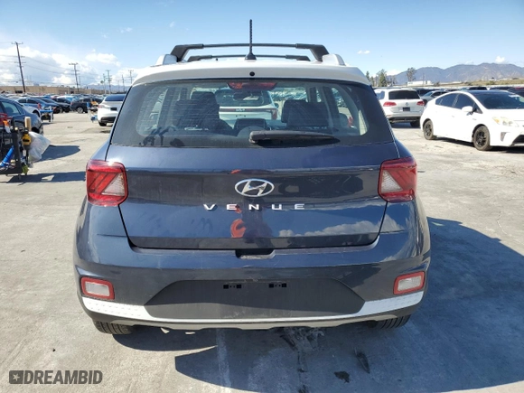 2024 Hyundai Venue SEL with VIN KMHRC8A38RU321985, listed as a Copart auction lot 48430595 with NaN miles and Salvage Title. Bid and sale history available at carsss.com. Image 6.