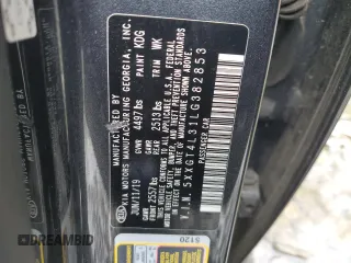 2020 Kia Optima LX with VIN 5XXGT4L31LG382853, listed as a Copart auction lot 52865085 with 67,674 mi miles and Salvage Title. Bid and sale history available at carsss.com. Image 12.