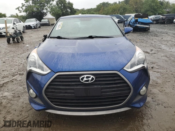 2016 Hyundai Veloster Turbo with VIN KMHTC6AEXGU284947, listed as a Copart auction lot 71740474 with 116,198 mi miles and Salvage Title. Bid and sale history available at carsss.com. Image 5.