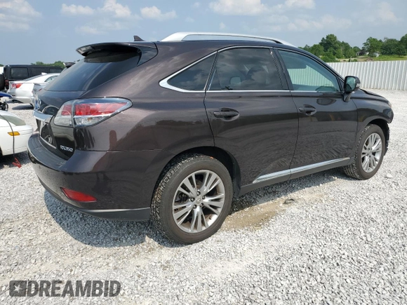 2013 Lexus RX 350 with VIN 2T2BK1BA1DC156408, listed as a Copart auction lot 59391955 with 64,601 mi miles and Salvage title. Bid and sale history available at DreamBid. Image 3.