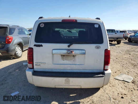 2007 Dodge Nitro SLT with VIN 1D8GT58K87W724066, listed as a Copart auction lot 84643584 with 187,364 mi miles and Salvage Title. Bid and sale history available at DreamBid. Image 6.