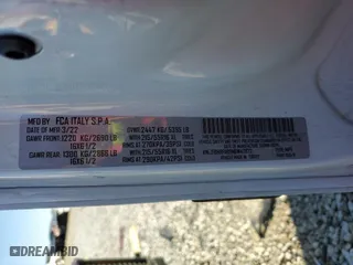 2022 Ram ProMaster City Cargo Van Tradesman with VIN ZFBHRFAB9N6W47872, listed as a Copart auction lot 54801925 with 91,656 mi miles and Salvage Title. Bid and sale history available at carsss.com. Image 14.