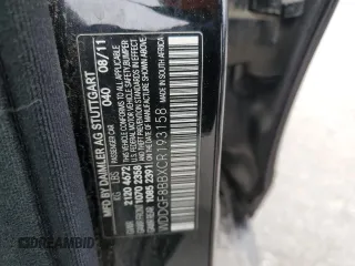 2012 Mercedes-Benz C 300 Sport with VIN WDDGF8BBXCR193158, listed as a Copart auction lot 57283155 with 108,486 mi miles and Salvage title. Bid and sale history available at DreamBid. Image 13.