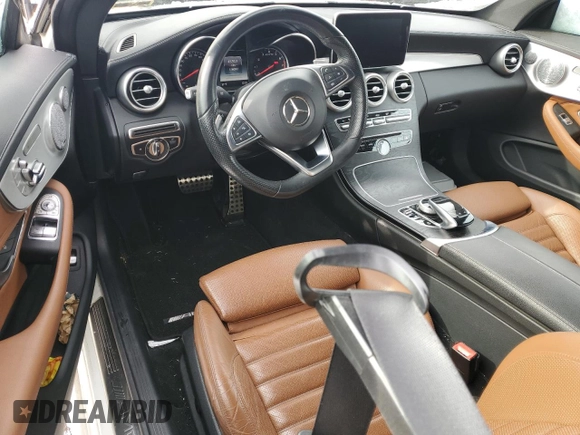 2018 Mercedes-Benz C 43 AMG with VIN WDDWJ6EB8JF671795, listed as a Copart auction lot 44169225 with 114,093 mi miles and Clean Title. Bid and sale history available at DreamBid. Image 8.