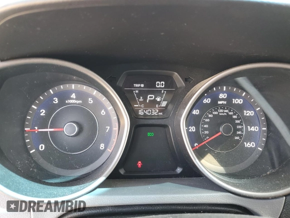 2016 Hyundai Elantra SE with VIN 5NPDH4AE8GH759892, listed as a Copart auction lot 53875525 with 164,032 mi miles and Salvage title. Bid and sale history available at DreamBid. Image 9.