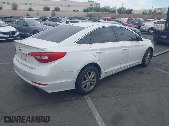 2016 Hyundai Sonata SE with VIN 5NPE24AF5GH346620, listed as a IAAI auction lot 41857993 with 90,617 mi miles and . Bid and sale history available at DreamBid. Image 4.