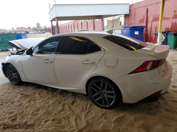 2015 Lexus IS 350 with VIN JTHBE1D26F5020159, listed as a Copart auction lot 48078635 with 243,383 mi miles and Salvage Title. Bid and sale history available at carsss.com. Image 2.