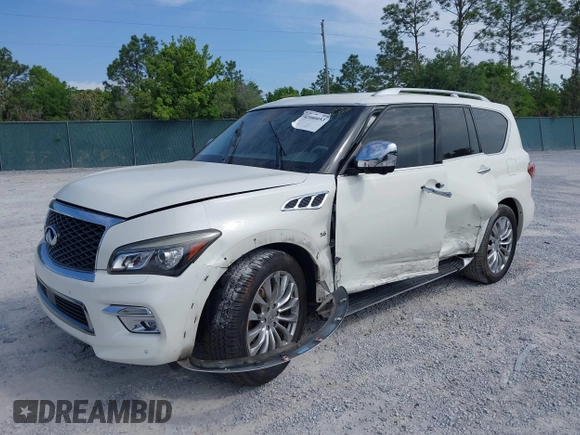 2016 Infiniti QX80 with VIN JN8AZ2NE7G9125016, listed as a IAAI auction lot 42080053 with 114,655 mi miles. Bid and sale history available at carsss.com. Image 18.